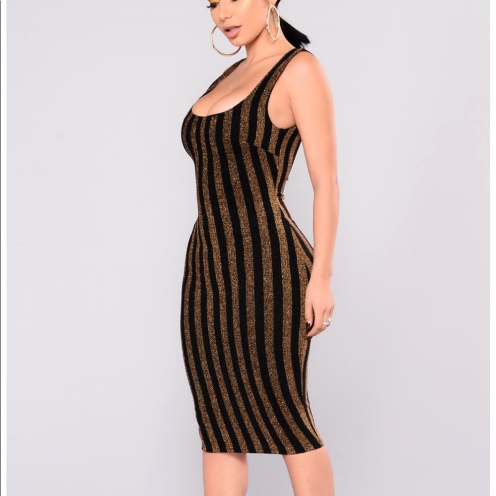 Fashion nova stripped Dress